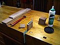 Setup For Gluing Loose Tenons Into Stretchers